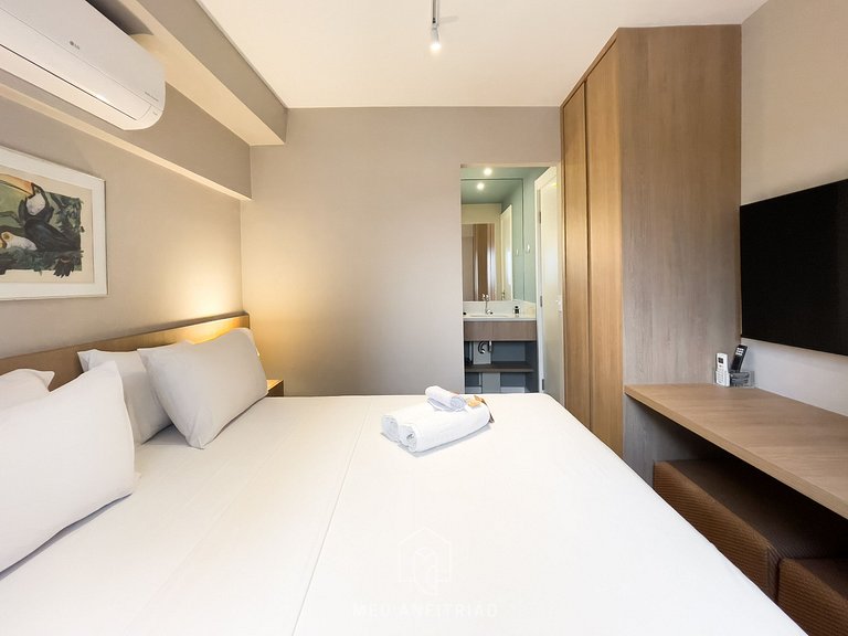 44m² | Apto 1 quarto | Lava e seca | Lado do metrô