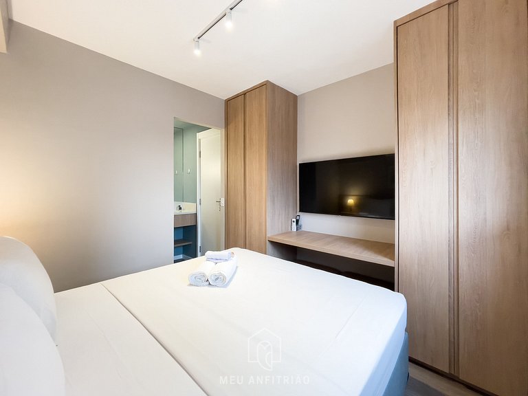 44m² | 1-room apt | Washer-dryer | Next to subway
