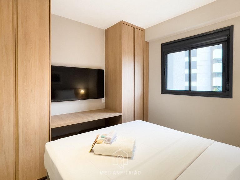 44m² | Apto 1 quarto | Lava e seca | Lado do metrô
