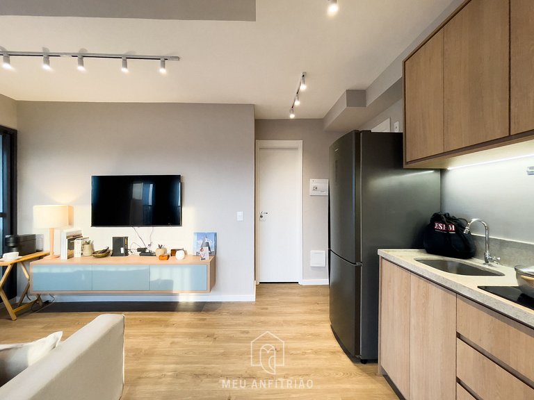 44m² | Apto 1 quarto | Lava e seca | Lado do metrô