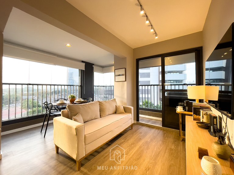 44m² | Apto 1 quarto | Lava e seca | Lado do metrô