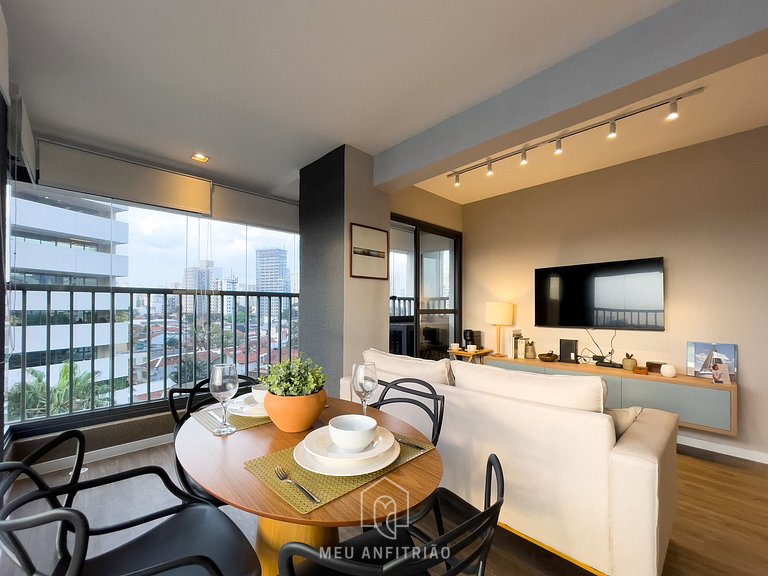 44m² | Apto 1 quarto | Lava e seca | Lado do metrô