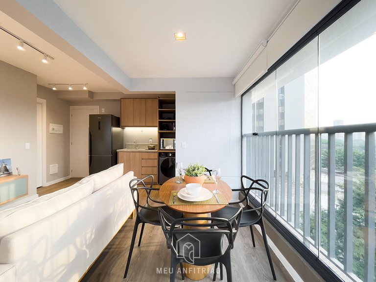 44m² | Apto 1 quarto | Lava e seca | Lado do metrô