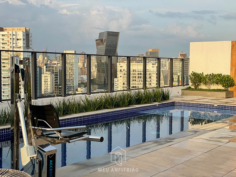 44m² | Apto 1 quarto | Lava e seca | Lado do metrô