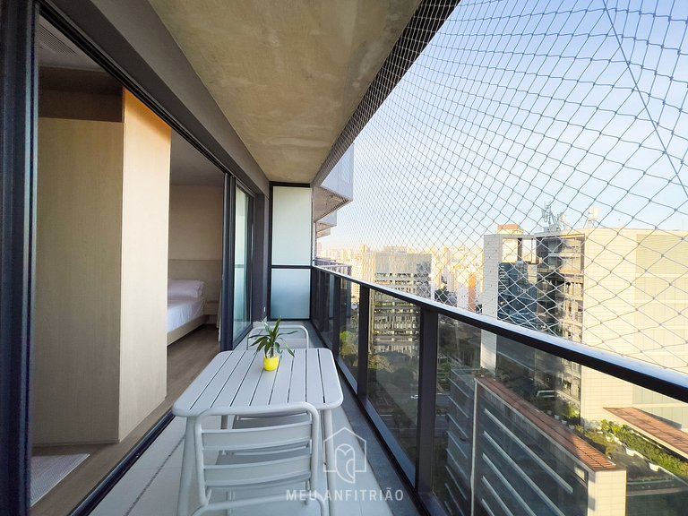 Apt 1 quarto | Cama queen | Garage | Faria Lima