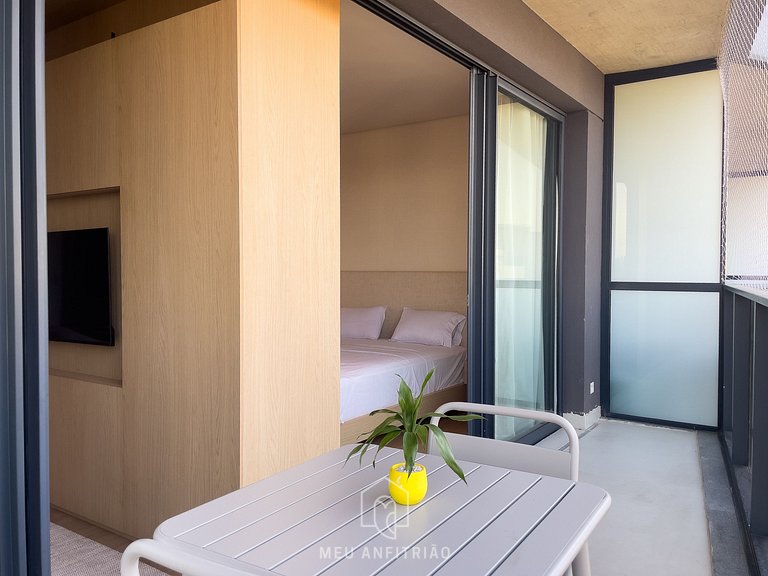 Apt 1 quarto | Cama queen | Garage | Faria Lima