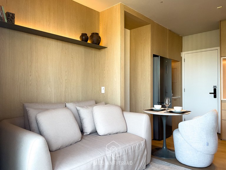 1-bedroom apt | Queen bed | Parking | Faria Lima
