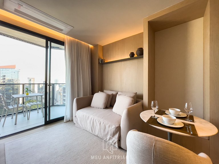 Apt 1 quarto | Cama queen | Garage | Faria Lima