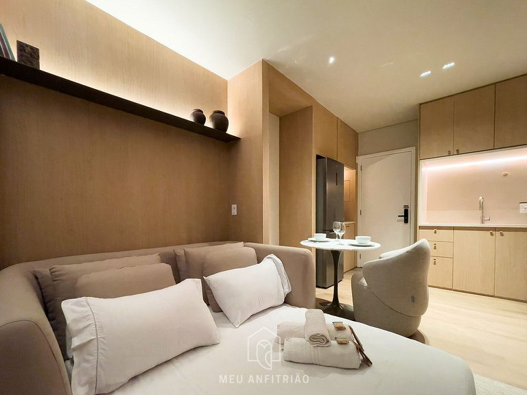 Apt 1 quarto | Cama queen | Garage | Faria Lima