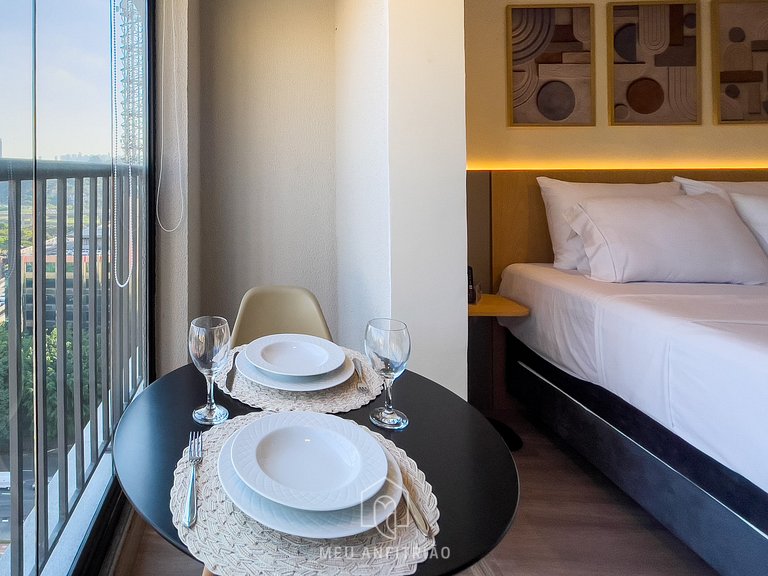 3 pessoas | Cama queen | Piscina | Perto do metrô