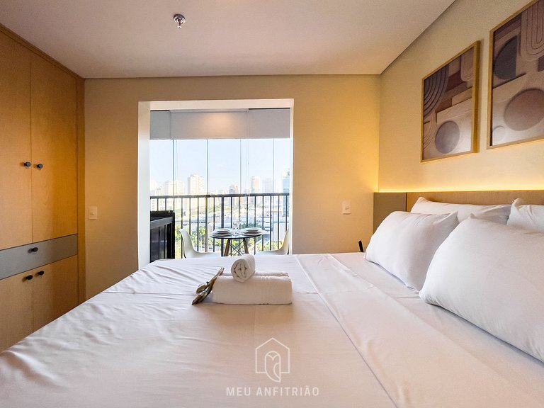 3 personas | Cama queen | Piscina | Cerca metro