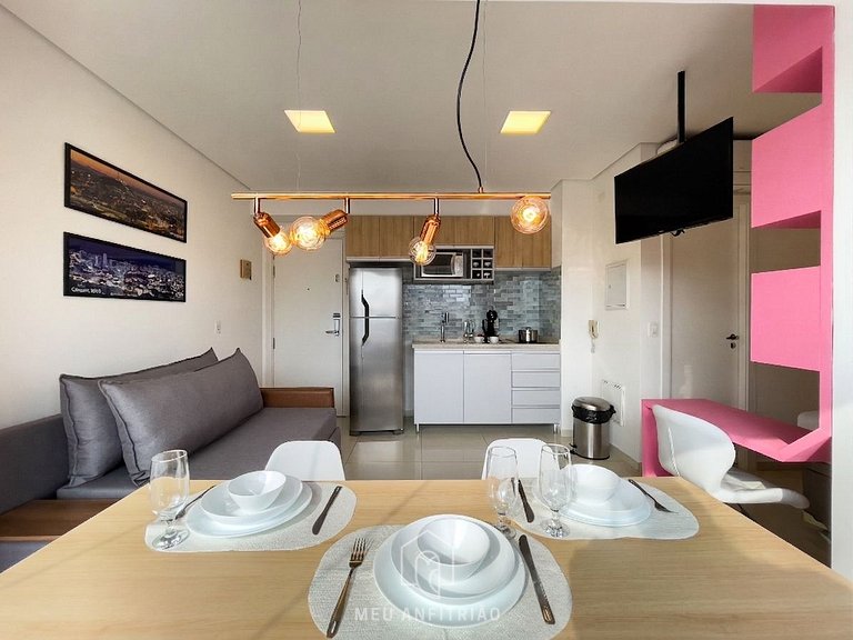 36m² | 3 pessoas | Piscina | Av. 9 de Julho