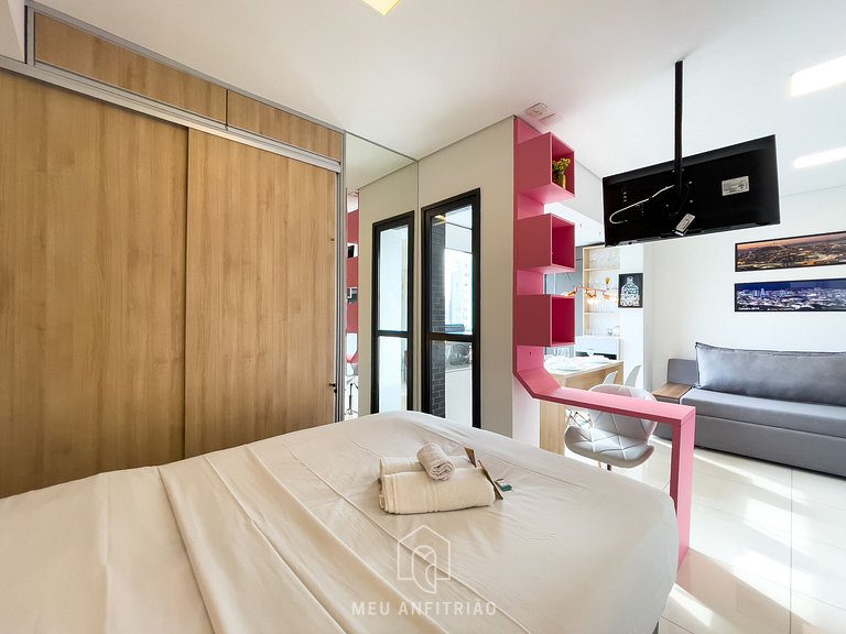36m² | 3 people | Pool | 9 de Julho Avenue