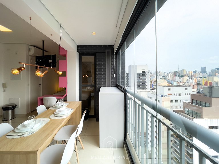 36m² | 3 people | Pool | 9 de Julho Avenue