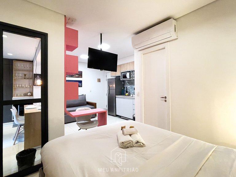 36m² | 3 people | Pool | 9 de Julho Avenue