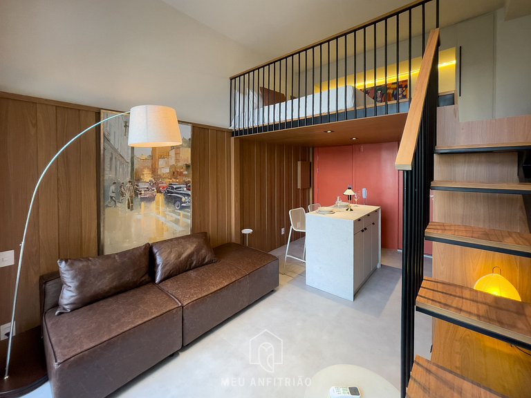 50m² | Entrepiso | Piscina | Balcón | 600m metro