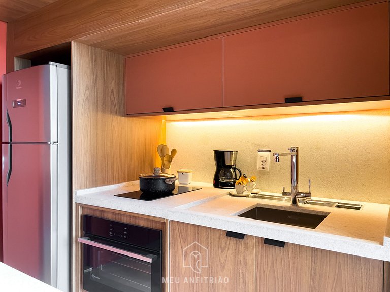50m² | Mezanino | Piscina | Varanda | 600m metrô