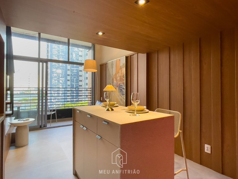 50m² | Mezanino | Piscina | Varanda | 600m metrô
