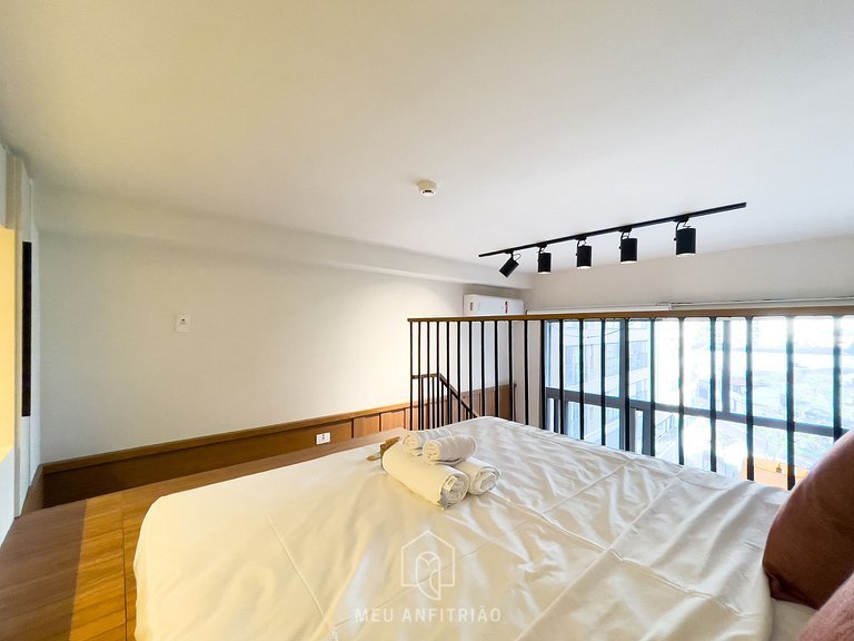 50m² | Mezanino | Piscina | Varanda | 600m metrô