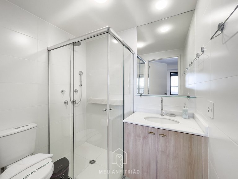 3 people | Queen bed | Gym | Jabaquara Avenue