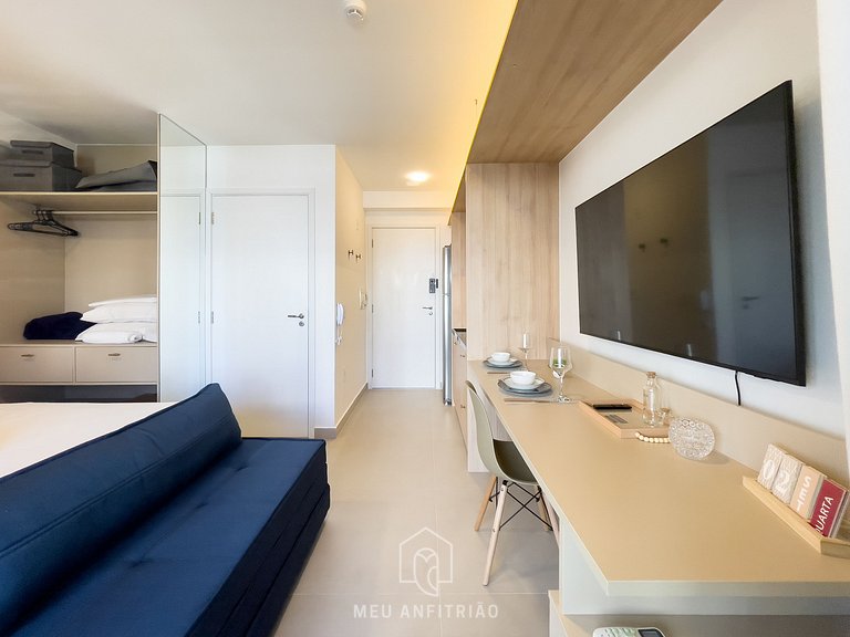 3 pessoas | Cama queen | Academia | Av. Jabaquara