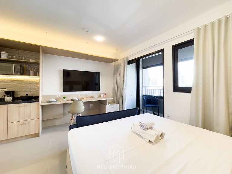 3 pessoas | Cama queen | Academia | Av. Jabaquara