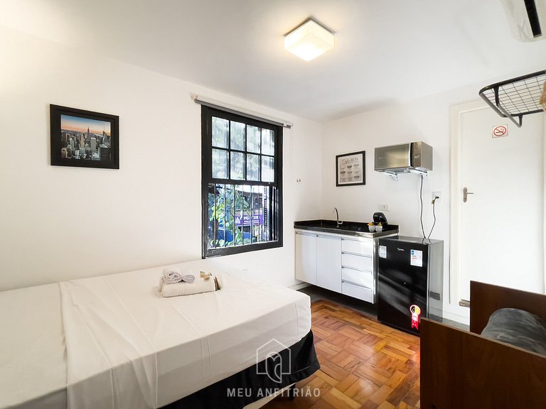 Cama casal | Frigobar | Nubank Parque | Av Pompeia