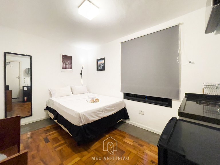 Cama casal | Frigobar | Nubank Parque | Av Pompeia