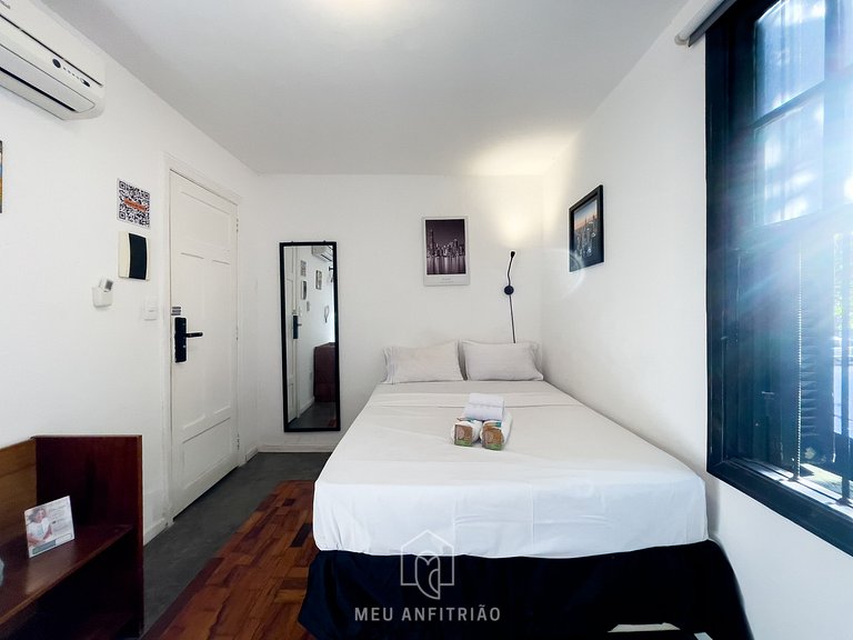 Cama casal | Frigobar | Nubank Parque | Av Pompeia
