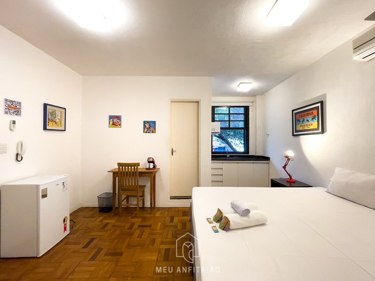 Cama King | AC | 750m Nubank Parque | Av Pompéia
