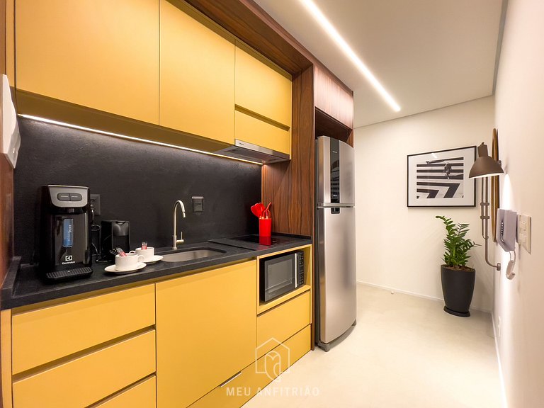 34 m² | Cama queen | Piscina | Av. Paulista