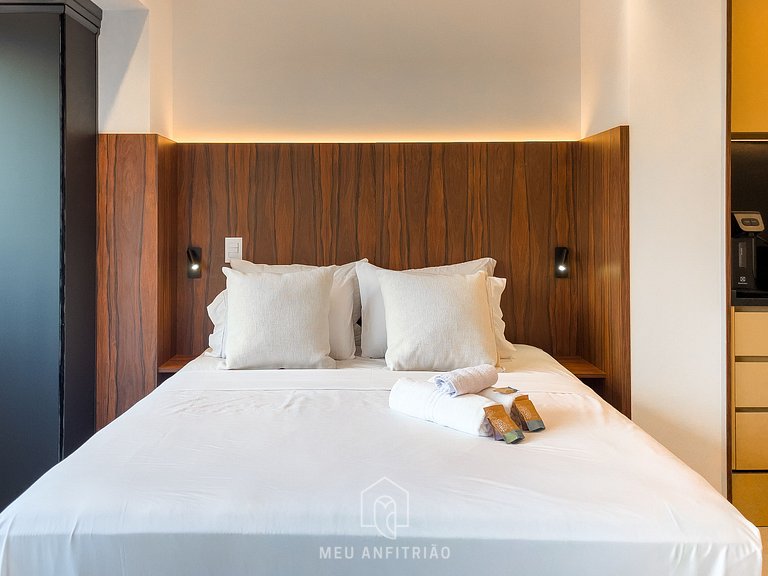 34 m² | Cama queen | Piscina | Av. Paulista