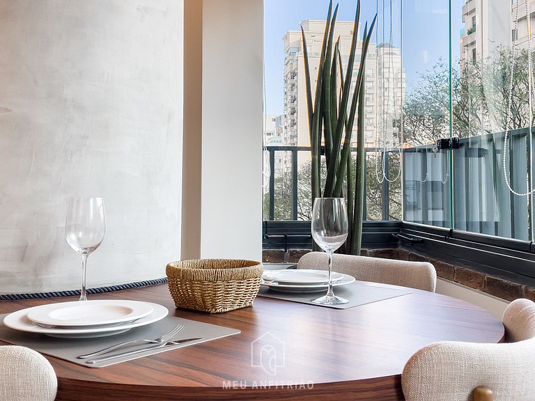 34m² | Cama queen | Piscina | Av. Paulista