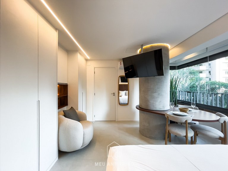 34m² | Cama queen | Piscina | Av. Paulista