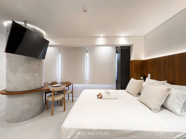 34 m² | Cama queen | Piscina | Av. Paulista