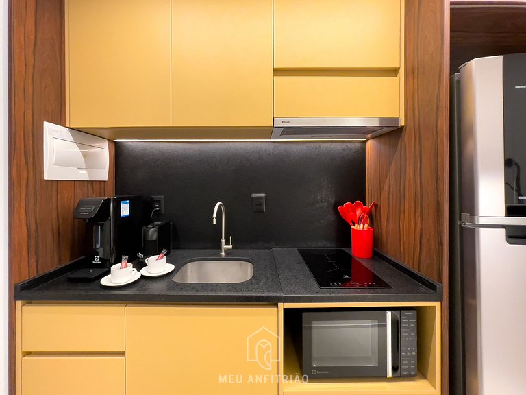 34m² | Cama queen | Piscina | Av. Paulista