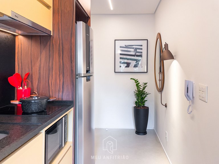 34 m² | Cama queen | Piscina | Av. Paulista