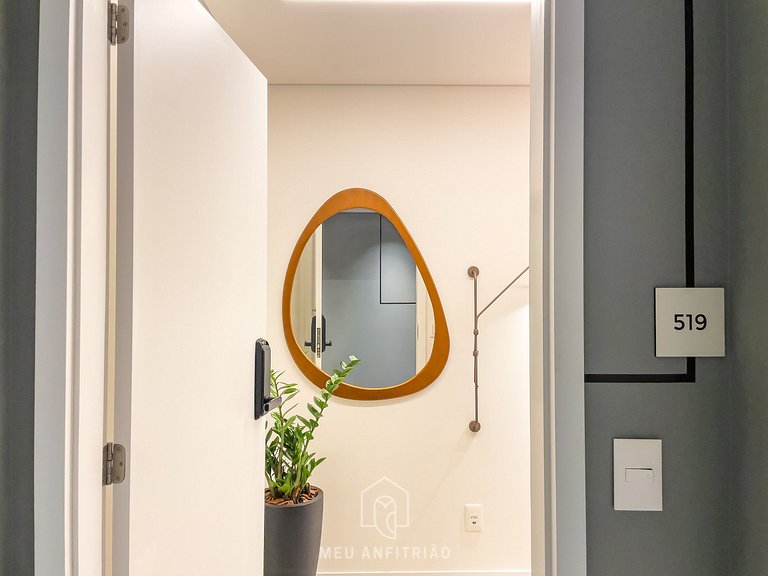 34m² | Queen bed | Pool | Paulista Avenue