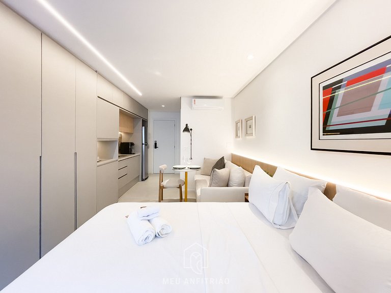 Cama queen | Piscina | Gimnasio | Av. Paulista