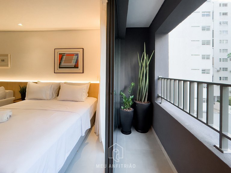 Cama queen | Piscina | Gimnasio | Av. Paulista
