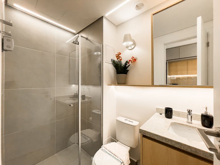 Cama queen | Piscina | Academia | Av. Paulista
