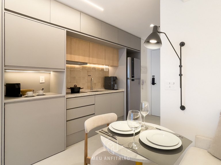 Queen bed | Swimming pool | Gym | Paulista Avenue