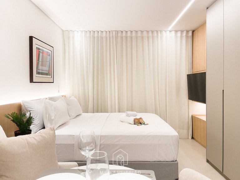 Queen bed | Swimming pool | Gym | Paulista Avenue