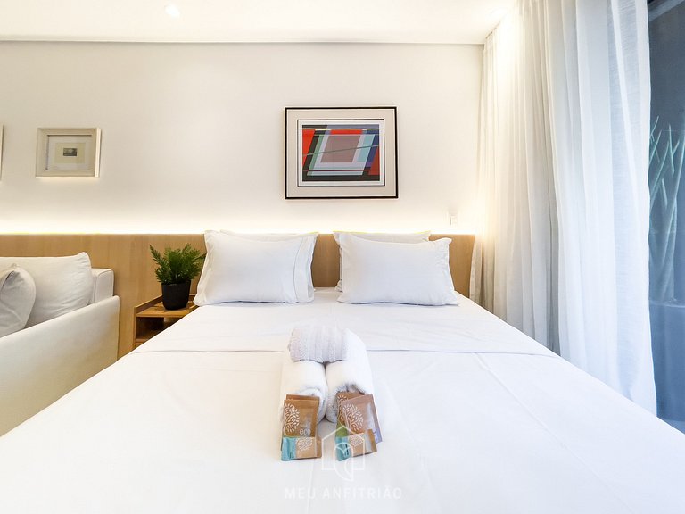 Cama queen | Piscina | Academia | Av. Paulista