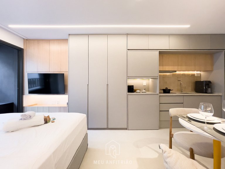 Cama queen | Piscina | Gimnasio | Av. Paulista