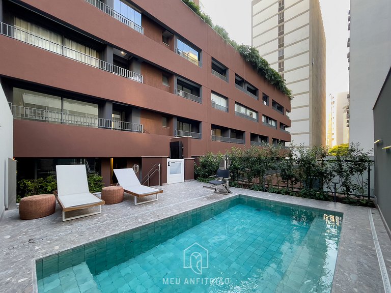 52m² | Apto 1 quarto | Piscina | Av. Paulista