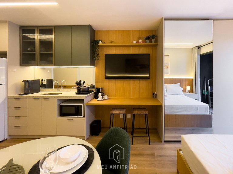 28m² | Piscina | Academia | Av. Paulista