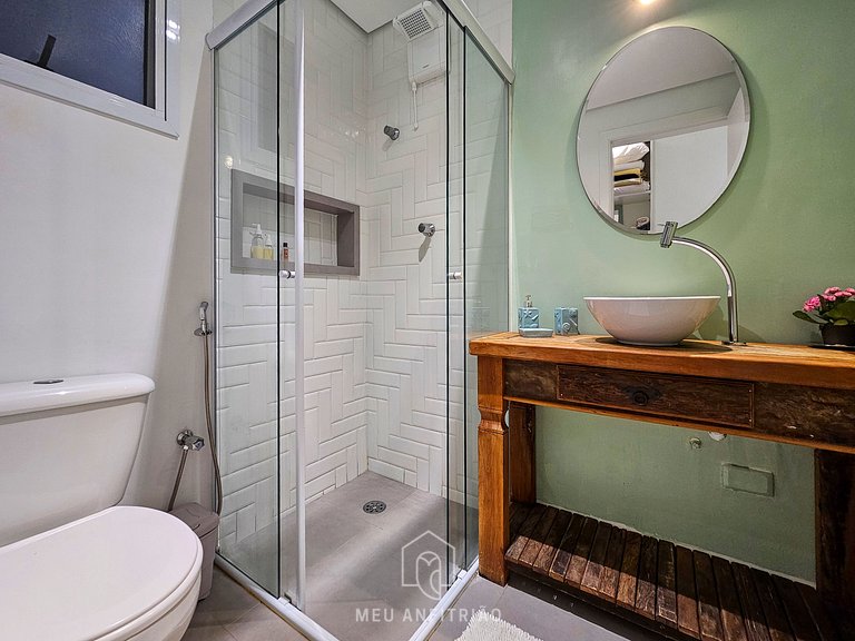 90m² | 3 quartos | Piscina | Perto da praia