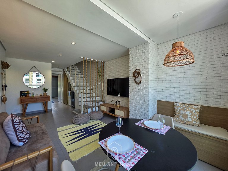 90m² | 3 habitaciones | Piscina | Cerca a la playa