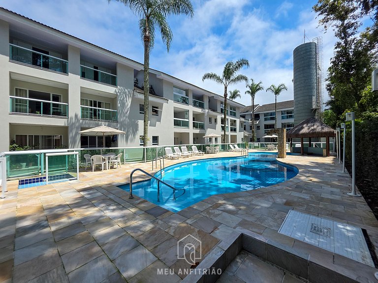 90m² | 3 quartos | Piscina | Perto da praia